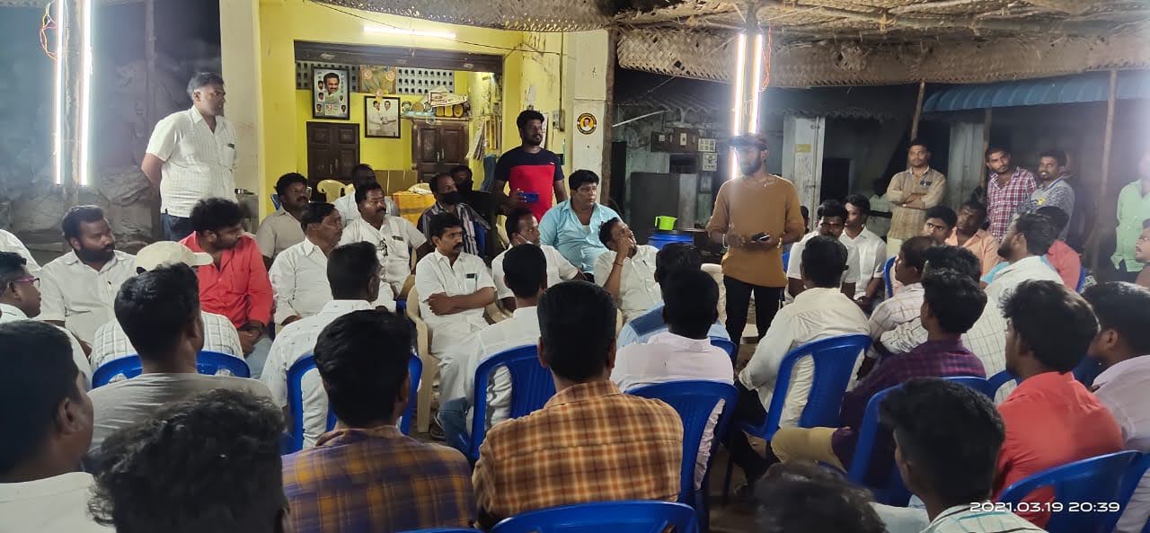 Akash Narayan on-ground during constituency-level campaign operations
